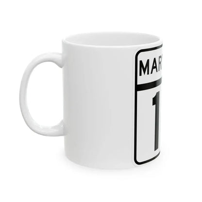 MD Route 18 (Maryland) (Road Sign) White Coffee Mug - Go Mug Yourself