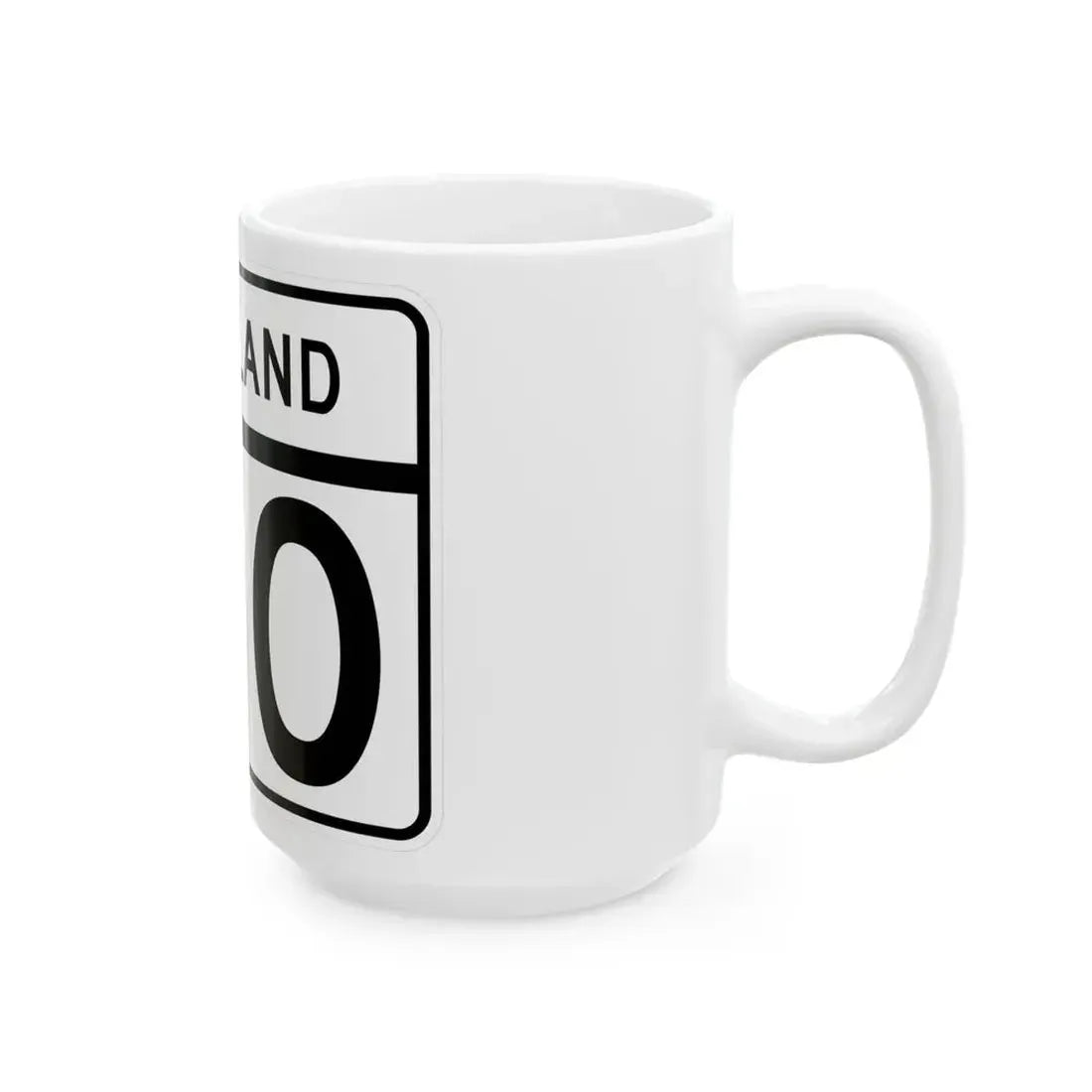 MD Route 180 (Maryland) (Road Sign) White Coffee Mug - Go Mug Yourself