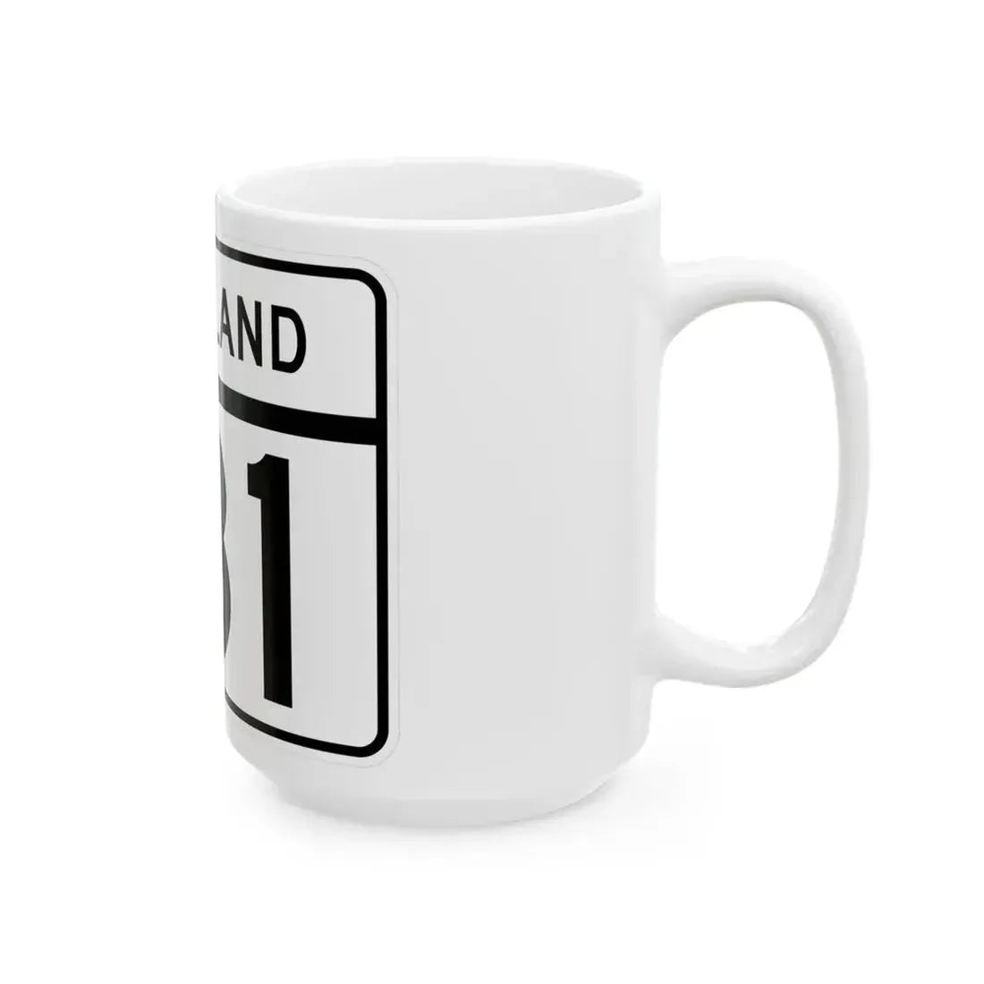 MD Route 181 (Maryland) (Road Sign) White Coffee Mug - Go Mug Yourself