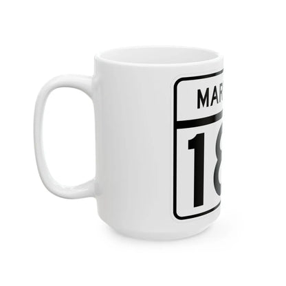 MD Route 183 (Maryland) (Road Sign) White Coffee Mug - Go Mug Yourself
