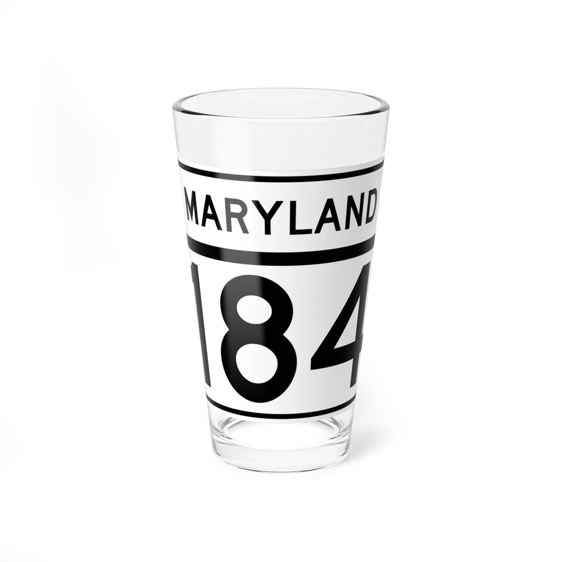 MD Route 184 (Maryland) (Road Sign) Pint Glass 16oz - Go Mug Yourself