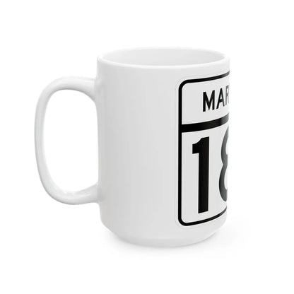 MD Route 184 (Maryland) (Road Sign) White Coffee Mug - Go Mug Yourself