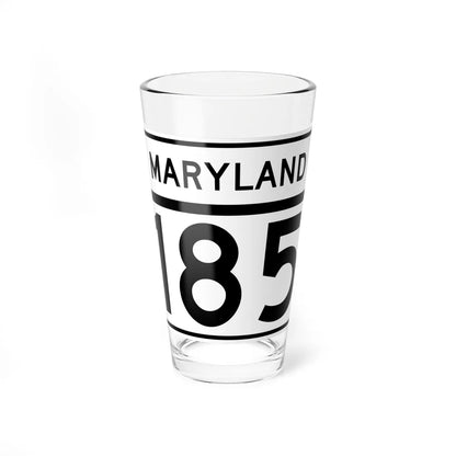 MD Route 185 (Maryland) (Road Sign) Pint Glass 16oz - Go Mug Yourself