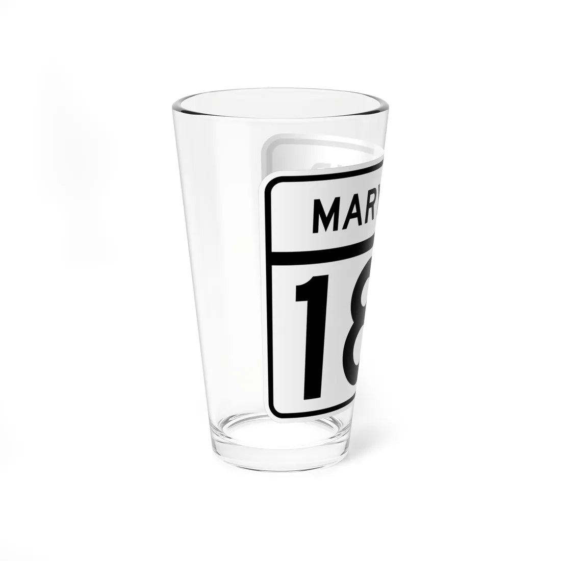 MD Route 187 (Maryland) (Road Sign) Pint Glass 16oz - Go Mug Yourself