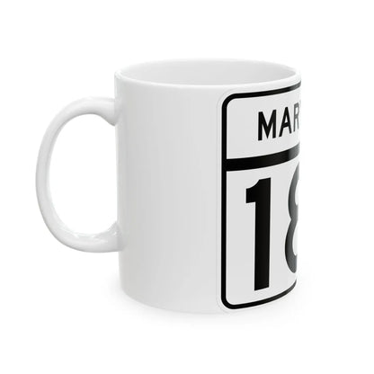 MD Route 187 (Maryland) (Road Sign) White Coffee Mug - Go Mug Yourself