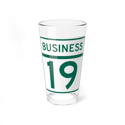MD Route 19 Business (Maryland) (Road Sign) Pint Glass 16oz 16oz - Go Mug Yourself