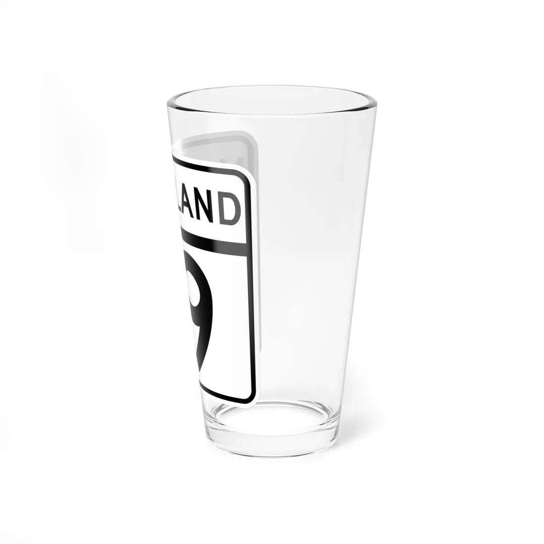 MD Route 19 (Maryland) (Road Sign) Pint Glass 16oz - Go Mug Yourself