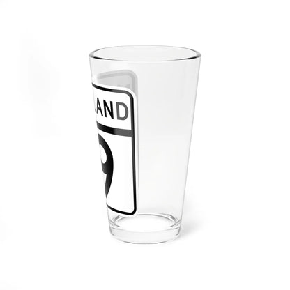 MD Route 19 (Maryland) (Road Sign) Pint Glass 16oz - Go Mug Yourself