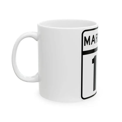MD Route 19 (Maryland) (Road Sign) White Coffee Mug - Go Mug Yourself