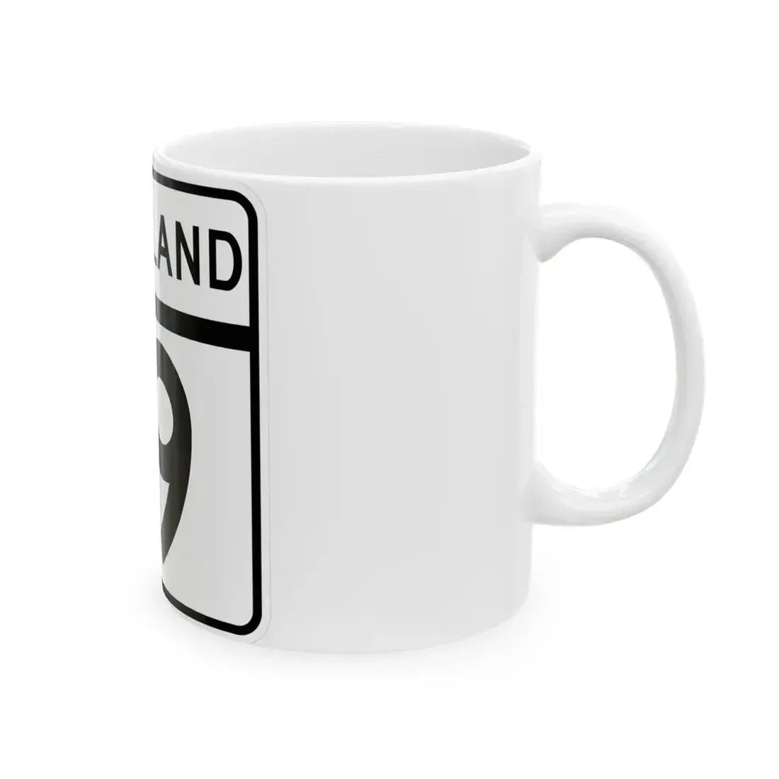 MD Route 19 (Maryland) (Road Sign) White Coffee Mug - Go Mug Yourself