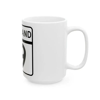 MD Route 19 (Maryland) (Road Sign) White Coffee Mug - Go Mug Yourself