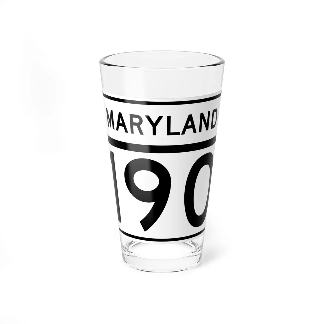 MD Route 190 (Maryland) (Road Sign) Pint Glass 16oz – Go Mug Yourself