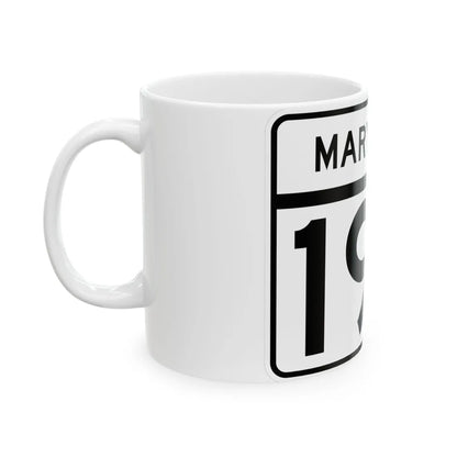 MD Route 190 (Maryland) (Road Sign) White Coffee Mug - Go Mug Yourself