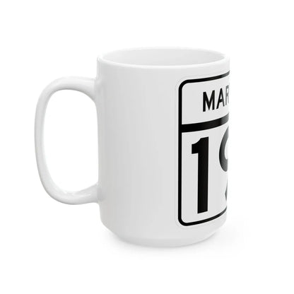 MD Route 190 (Maryland) (Road Sign) White Coffee Mug - Go Mug Yourself
