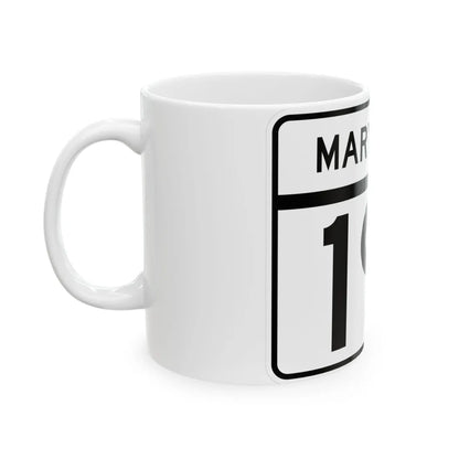 MD Route 191 (Maryland) (Road Sign) White Coffee Mug - Go Mug Yourself