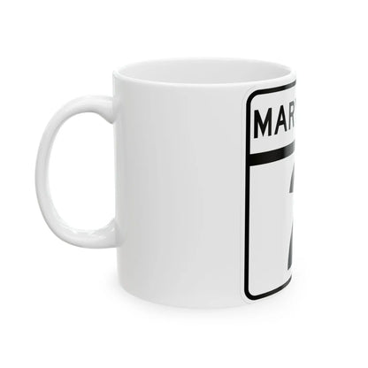 MD Route 2 (Maryland) (Road Sign) White Coffee Mug - Go Mug Yourself