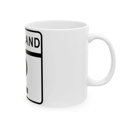MD Route 2 (Maryland) (Road Sign) White Coffee Mug - Go Mug Yourself