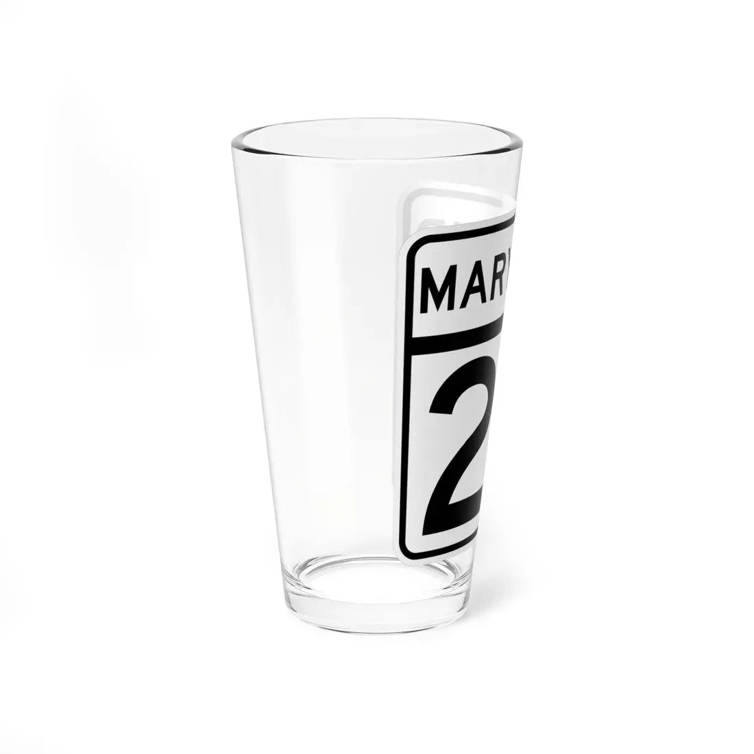 MD Route 20 (Maryland) (Road Sign) Pint Glass 16oz - Go Mug Yourself