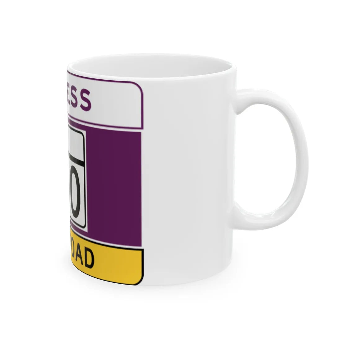 MD Route 200 toll (Maryland) (Road Sign) White Coffee Mug - Go Mug Yourself