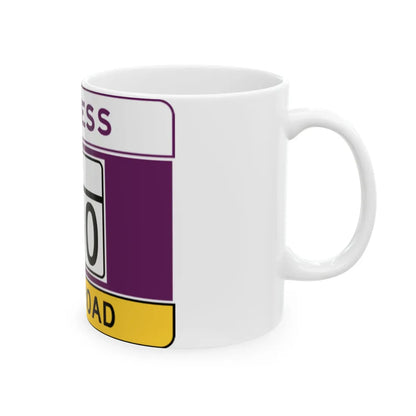 MD Route 200 toll (Maryland) (Road Sign) White Coffee Mug - Go Mug Yourself