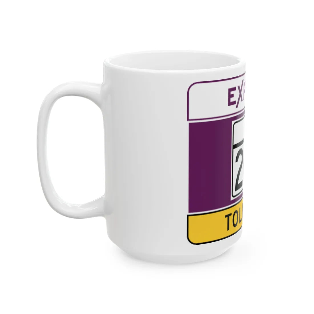 MD Route 200 toll (Maryland) (Road Sign) White Coffee Mug - Go Mug Yourself