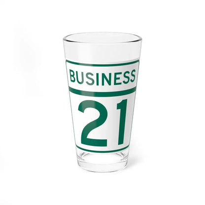MD Route 21 Business (Maryland) (Road Sign) Pint Glass 16oz 16oz - Go Mug Yourself