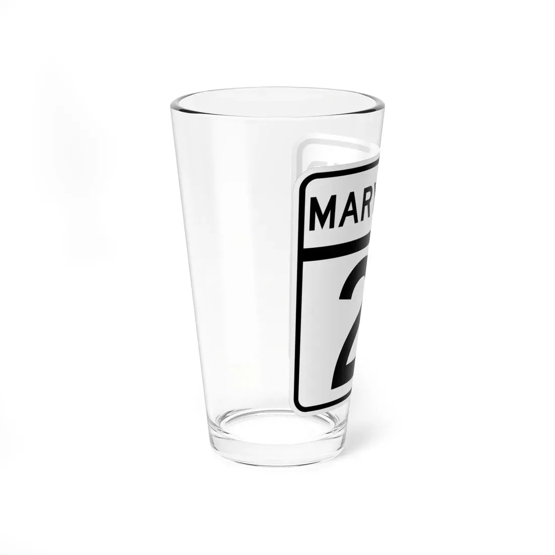 MD Route 21 (Maryland) (Road Sign) Pint Glass 16oz - Go Mug Yourself
