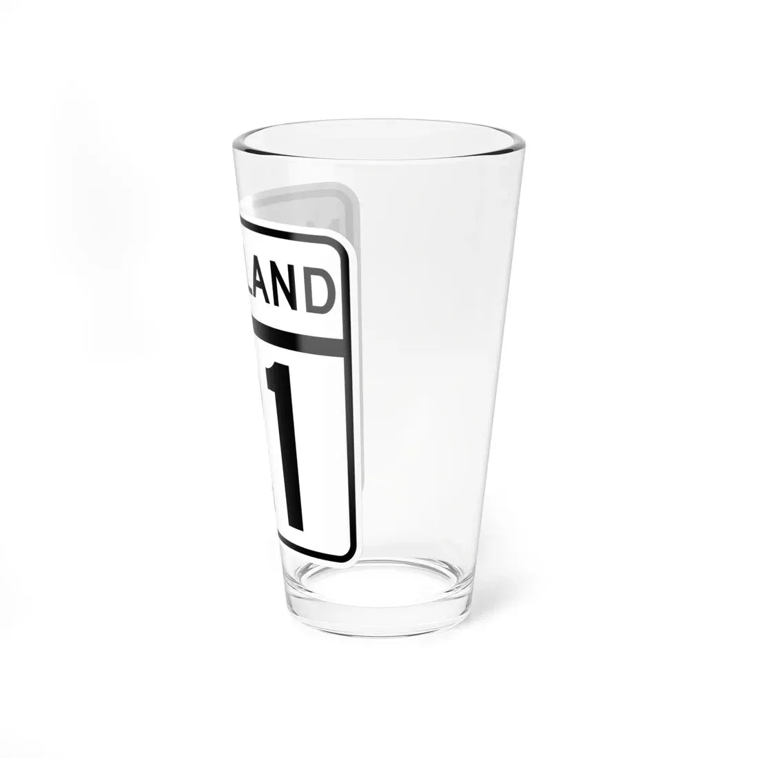 MD Route 21 (Maryland) (Road Sign) Pint Glass 16oz - Go Mug Yourself