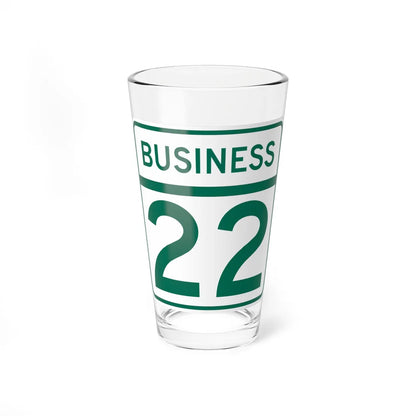MD Route 22 Business (Maryland) (Road Sign) Pint Glass 16oz - Go Mug Yourself