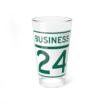 MD Route 24 Business (Maryland) (Road Sign) Pint Glass 16oz 16oz - Go Mug Yourself