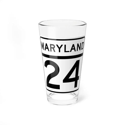 MD Route 24 (Maryland) (Road Sign) Pint Glass 16oz 16oz - Go Mug Yourself