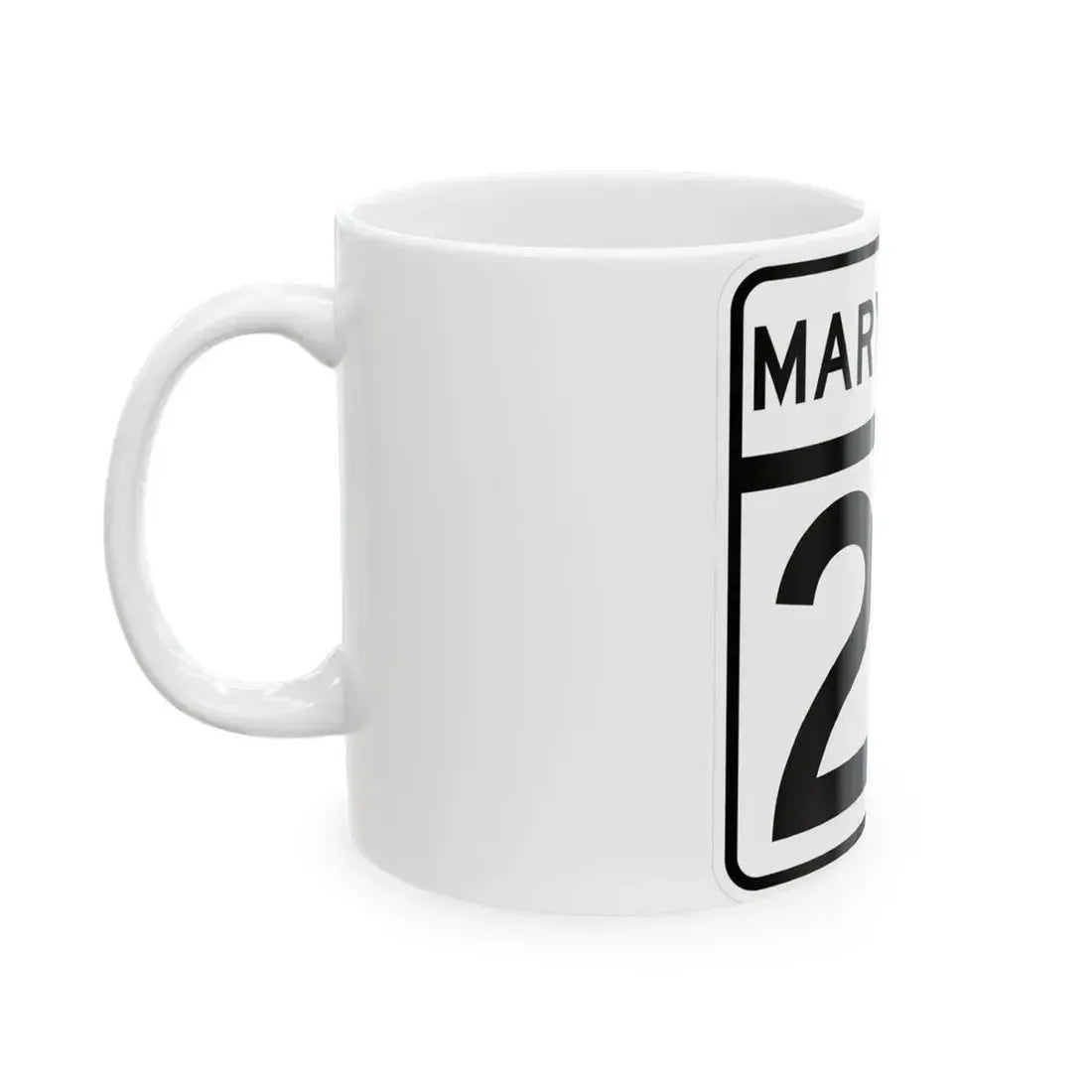 MD Route 24 (Maryland) (Road Sign) White Coffee Mug - Go Mug Yourself