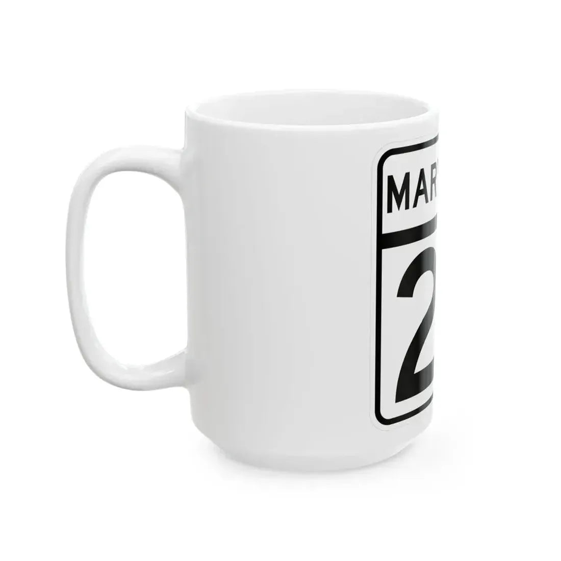 MD Route 24 (Maryland) (Road Sign) White Coffee Mug - Go Mug Yourself
