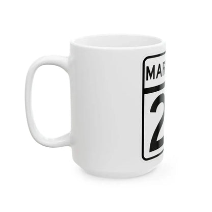 MD Route 24 (Maryland) (Road Sign) White Coffee Mug - Go Mug Yourself