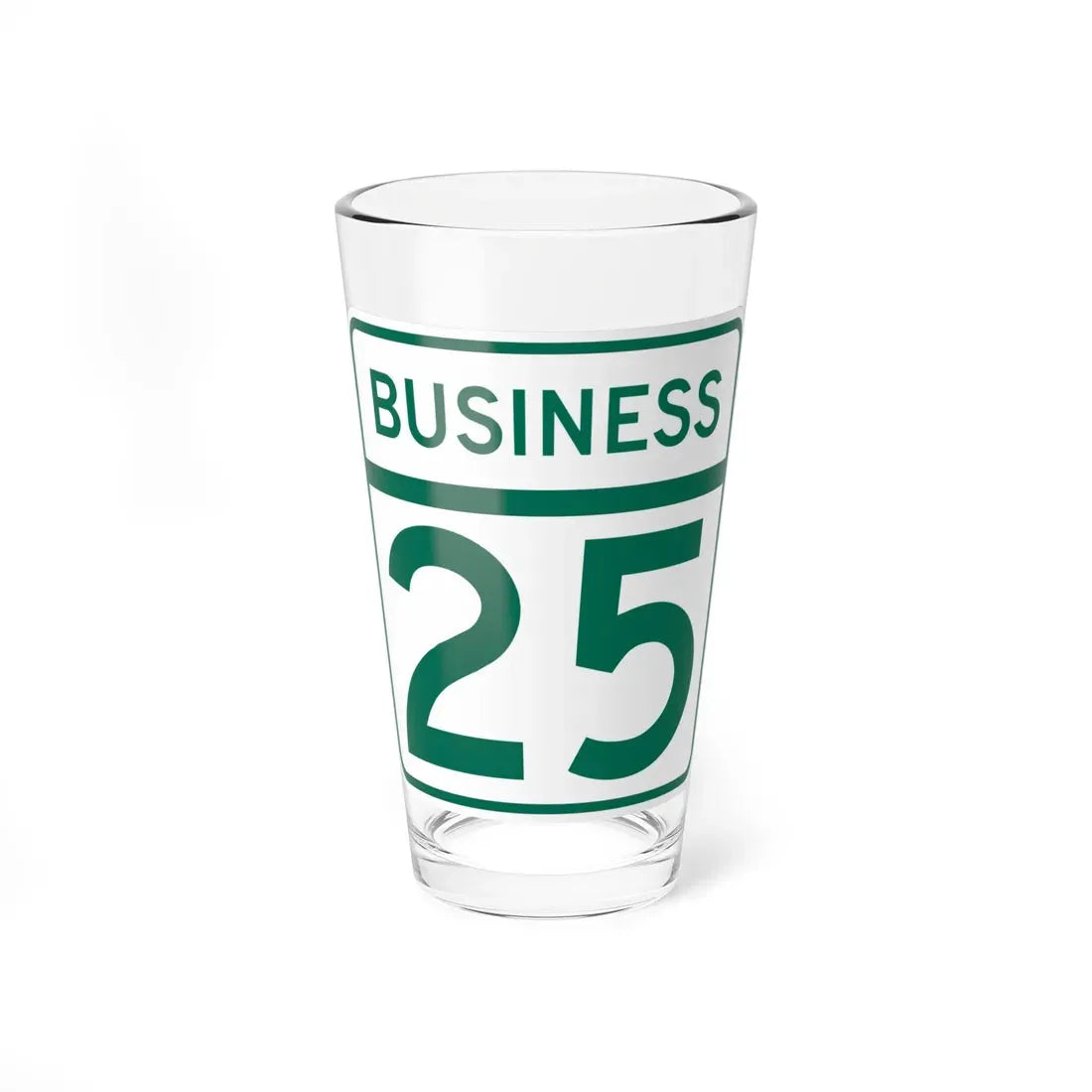 MD Route 25 Business (Maryland) (Road Sign) Pint Glass 16oz 16oz - Go Mug Yourself