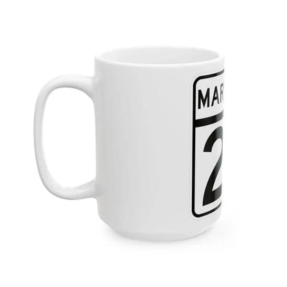 MD Route 25 (Maryland) (Road Sign) White Coffee Mug - Go Mug Yourself