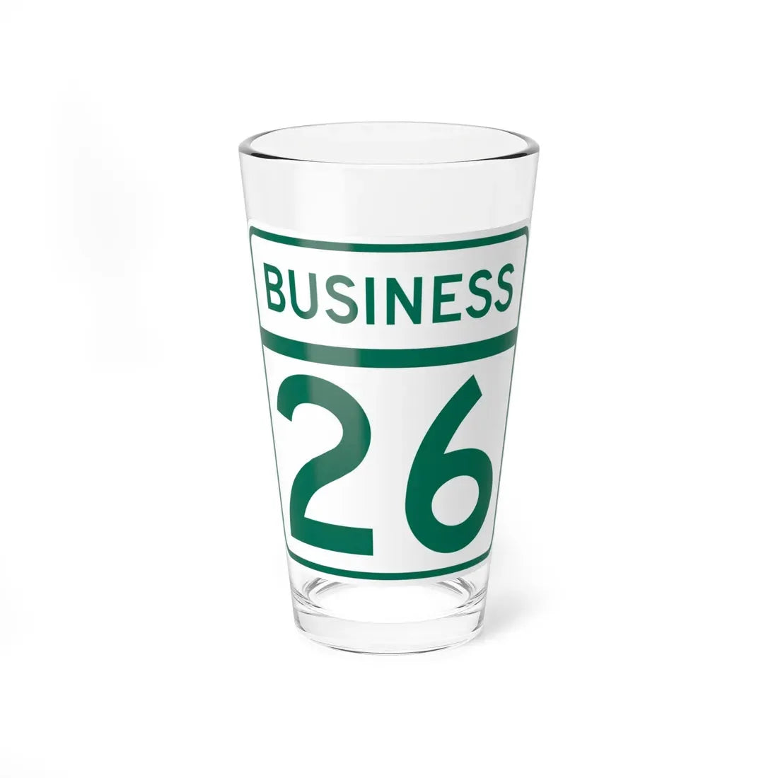 MD Route 26 Business (Maryland) (Road Sign) Pint Glass 16oz 16oz - Go Mug Yourself
