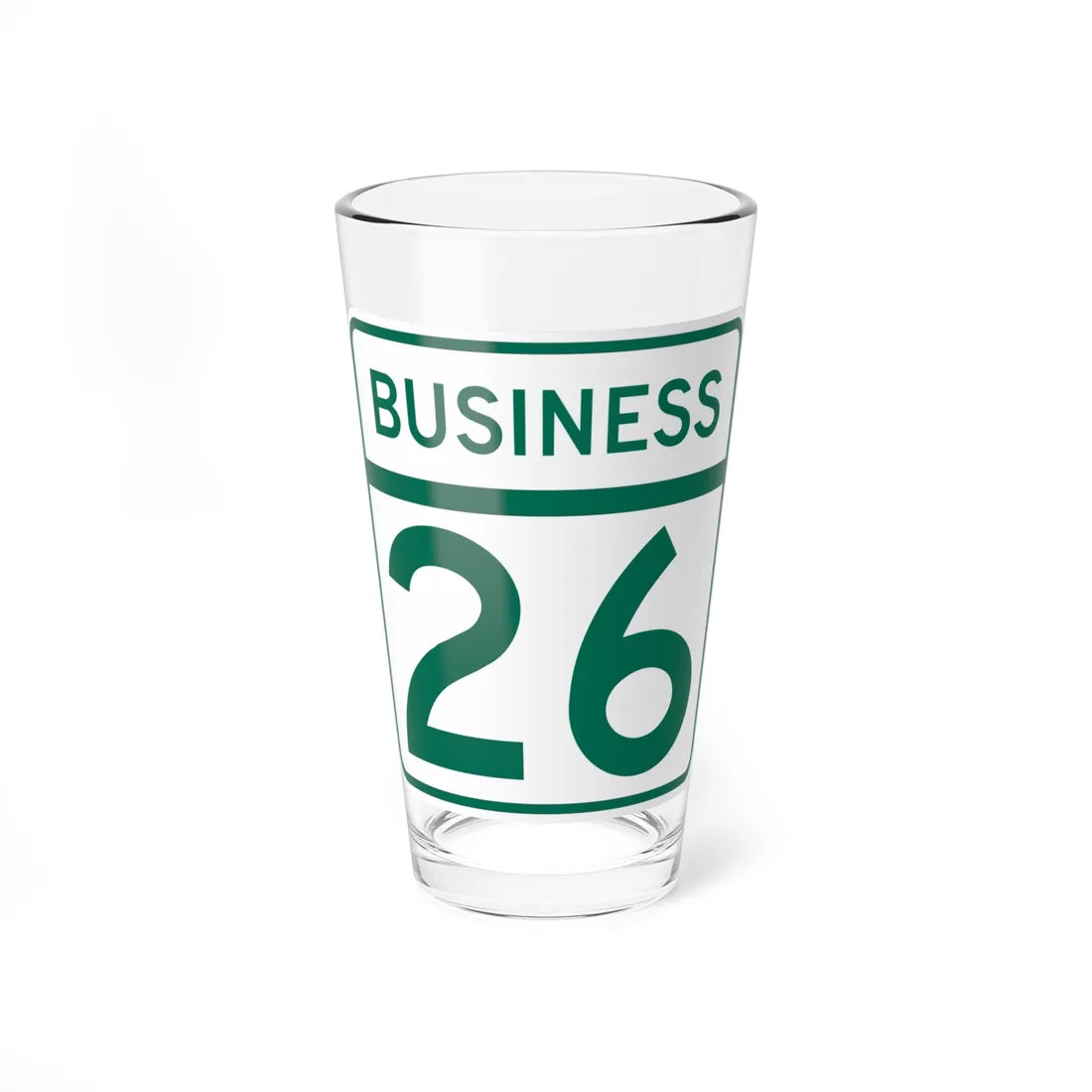 MD Route 26 Business (Maryland) (Road Sign) Pint Glass 16oz - Go Mug Yourself