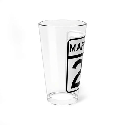 MD Route 27 (Maryland) (Road Sign) Pint Glass 16oz - Go Mug Yourself