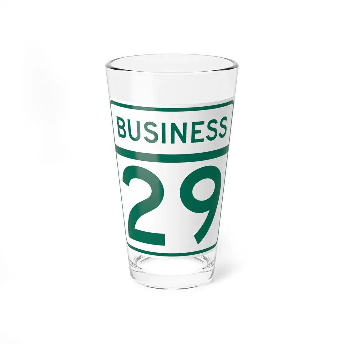 MD Route 29 Business (Maryland) (Road Sign) Pint Glass 16oz 16oz - Go Mug Yourself