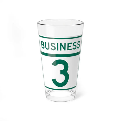 MD Route 3 Business (Maryland) (Road Sign) Pint Glass 16oz 16oz - Go Mug Yourself