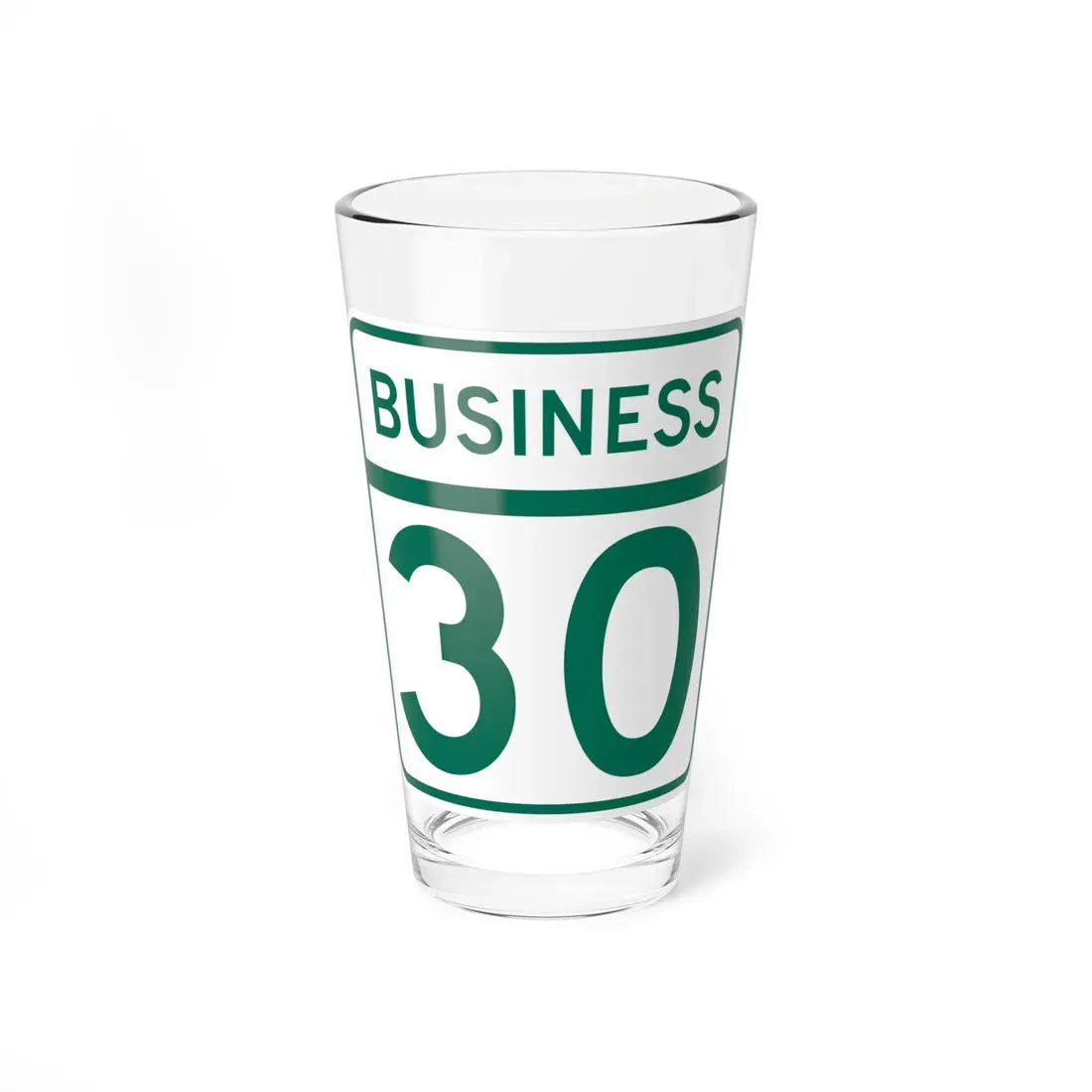 MD Route 30 Business (Maryland) (Road Sign) Pint Glass 16oz 16oz - Go Mug Yourself