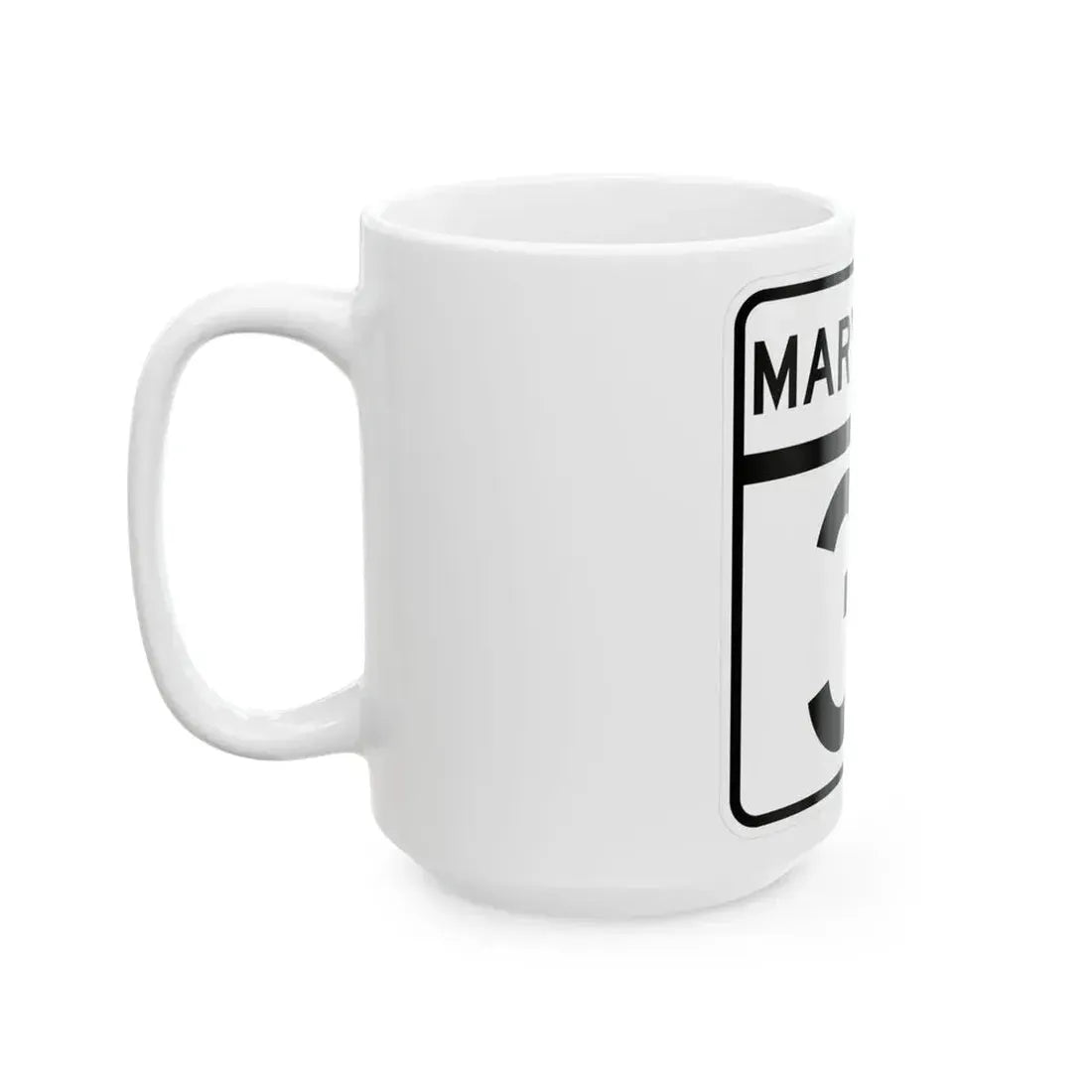 MD Route 31 (Maryland) (Road Sign) White Coffee Mug - Go Mug Yourself