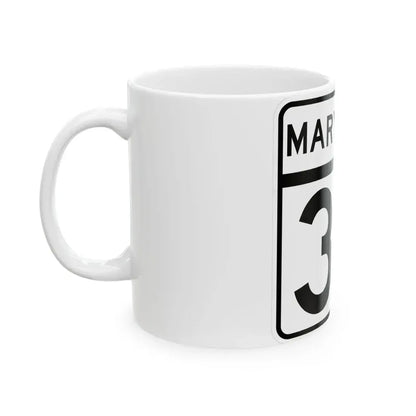 MD Route 32 (Maryland) (Road Sign) White Coffee Mug - Go Mug Yourself