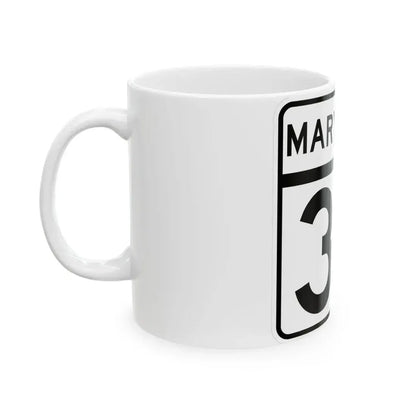 MD Route 33 (Maryland) (Road Sign) White Coffee Mug - Go Mug Yourself