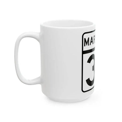 MD Route 34 (Maryland) (Road Sign) White Coffee Mug - Go Mug Yourself