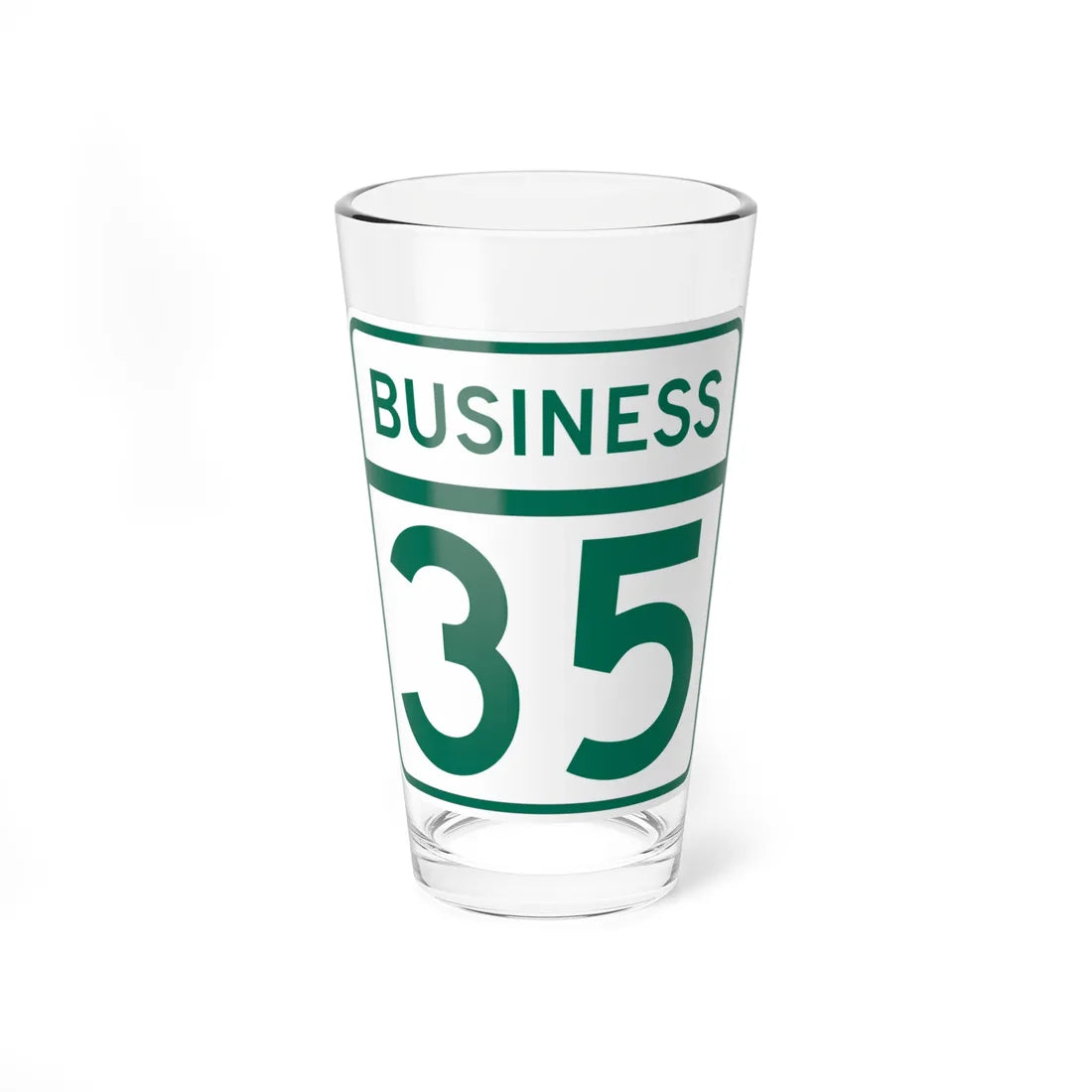 MD Route 35 Business (Maryland) (Road Sign) Pint Glass 16oz - Go Mug Yourself