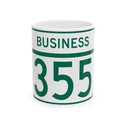 MD Route 355 Business (Maryland) (Road Sign) White Coffee Mug 11oz - Go Mug Yourself