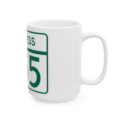 MD Route 355 Business (Maryland) (Road Sign) White Coffee Mug - Go Mug Yourself
