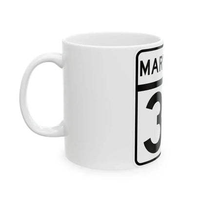 MD Route 36 (Maryland) (Road Sign) White Coffee Mug - Go Mug Yourself